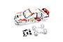 Yeah Racing 1/10 Mitsubishi Lancer EVO IV Painted Body Shell with Rims - Rally Catalunya 1997 #1 YABY-0002