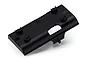A black plastic UDI RC battery holder spare part for a remote control boat, shown against a white background.