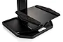 A black Raceform Katana RC car rack stand with foam pads on a white background.