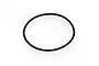 A single black rubber O-ring gasket for an RC boat, shown against a plain white background.