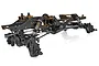 A studio shot of the Element RC Enduro Comp chassis kit, showing the carbon fiber frame, suspension, and drivetrain components.