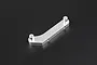 A silver Rovan aluminium engine mount 2 spare part for RC cars, shown against a plain black background.