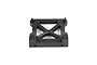 A black plastic Rovan front main chassis frame component for an RC vehicle, shown from a top-down angle against a white background.