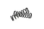 Two black metal coil shock springs for an RC vehicle, positioned side-by-side on a white background.