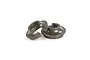 Two gunmetal grey Rovan aluminium shock bottom retainers for RC vehicles.