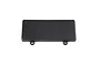 A rectangular black plastic Rovan battery box cover with two mounting tabs on one side, shown against a plain white background.