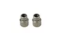 Two gunmetal grey Rovan aluminium shock brace columns shown side-by-side against a white background.