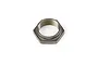 A single gunmetal-coloured aluminium steering post nut for RC vehicles, shown from an angled top-down perspective.