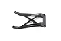 A black plastic Rovan front bumper mount for RC vehicles, featuring a Y-shaped design with multiple mounting holes.