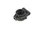 A black plastic Rovan RC rear hub spare part shown from a high angle against a white background.