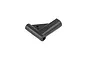 A black plastic Rovan rear upper suspension arm for an RC vehicle, shown from a top-down angle on a white background.