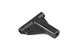 A black plastic Rovan front upper suspension arm for an RC vehicle, shown from a top-down angle against a white background.