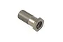 A gunmetal grey Rovan aluminium steering post with a threaded shaft and hexagonal base, isolated on a white background.