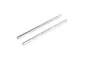 Two silver metal suspension pins for an RC vehicle, shown against a plain white background.