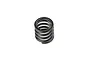 A single black metal coil spring for an RC servo saver, shown from a top-down angle against a plain white background.