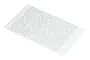 A white Bittydesign Ipnotic V4 vinyl stencil sheet featuring a repeating geometric hexagonal pattern on a white background.