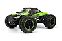 BlackZon Spryte MT 1/20 scale RC monster truck in green and black livery with large off-road tires, studio shot on white background.