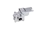 A silver GPM Racing aluminium gearbox case for RC vehicles, shown from a high-angle perspective against a white background.