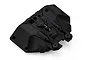 A black plastic front upper cover spare part for an RC vehicle, shown from a top-down angle against a white background.