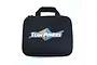A black Team Powers branded rectangular storage bag with a carrying handle, shown against a plain white background.
