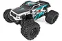 Team Associated Rival MT8 1/8 scale RC monster truck in white, black, and teal livery, viewed from a high angle.