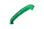 A green anodized aluminium front bumper mount for an RC car, featuring the GPM Racing logo, shown against a white background.
