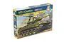 Italeri 1/35 scale M24 Chaffee tank plastic model kit box, featuring artwork of the tank in a war-torn city setting.
