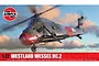 Airfix 1/72 scale Westland Wessex HC.2 helicopter model kit box art showing the aircraft in flight against a sunset sky.
