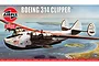 Airfix Boeing 314 Clipper model kit box art showing the flying boat in flight over a coastline.