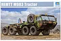 Box art for a Trumpeter 1/35 scale HEMTT M983 Tractor plastic model kit featuring a detailed illustration of the military truck in a desert landscape.