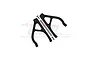 GPM Aluminium Rear Upper Suspension Arms 2Pcs - Black ERV057-BK