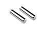Two identical cylindrical steel driveshaft pins shown from an isometric angle against a white background.