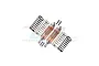GPM Aluminium Front Shocks 2Pcs - Silver/Orange SLA087F-S-OR