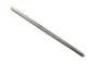 A single, straight, silver-coloured metal driveshaft rod for an RC vehicle, shown against a plain white background.