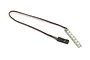 A BlackZon LED roof light strip with a two-pin connector and red and black wiring on a white background.
