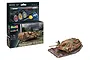 Revell 1/76 scale Jagdpanzer IV (L/70) plastic model kit box and a fully assembled, painted tank model on a diorama base.