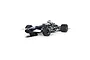 A 1/32 scale Scalextric 1969 Brabham BT26 slot car in dark blue with white racing number 16, shown on a track.