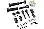 MIP Hardened Steel X-Duty CVD Rear Driveshaft set including two driveshafts, hardware, and MIP grease container on a white background.
