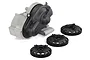 Traxxas Pro-BUILT Magnum 272 transmission assembly with three separate spur gears on a white background.
