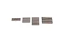 A set of various metal drive pins for RC vehicles arranged in four small groups against a white background.
