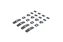 A set of various grey adhesive foam pads for ARRMA RC vehicles, arranged on a white background.