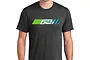 A person wearing a charcoal grey Pro-Line Contour t-shirt with a green and blue PL logo graphic on the chest.