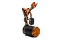 Spektrum Firma 1400Kv 2-in-1 brushless crawler motor and ESC combo unit with orange end caps and black motor housing.