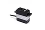 Spektrum S665 standard high torque servo with black plastic casing and silver metal center section on a white background.