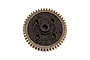 A Team Associated 48T Mod1 spur gear featuring a black plastic center hub and a metallic outer gear ring.