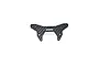 A black carbon fibre front shock tower for an RC car, featuring a multi-hole design for suspension adjustment and a GPM Racing logo watermark.