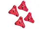 GPM Aluminium Tamiya Wheel Hexes 4Pcs - Red HS2010-R
