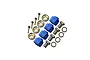 GPM Aluminium 12mm (+9mm) Wheel Hexes Set - Blue TRX4010/9MM-B