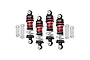 GPM Aluminium 32mm Front and 36mm Rear Complete Adjustable Shocks Set - Red LMB3236-R-BK