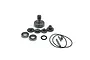 A set of replacement steel servo gears, bearings, pins, and O-rings for a Reefs RC servo on a white background.
